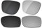 LenzReborn Polarisierte Linse Ersatz für Oakley Big Taco OO9173 Sonnenbrille – mehr Optionen Gr. Einheitsgröße, Dunkelschwarz + Silbernes Titan