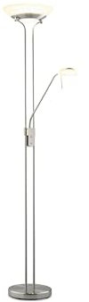 casa NOVA Stehleuchte EVEN (DH 33x180 cm) DH 33x180 cm weiß Stehleuchte Stehlampe Leseleuchte Deckenfluter Bogenleuchte