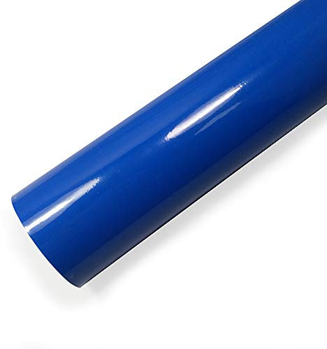 8,53 €/m² Auto Folie Ultra Hochglanz Blasenfrei mit Luftkanäle Autofolie Car Wrapping (BLAU 3m x 152cm)