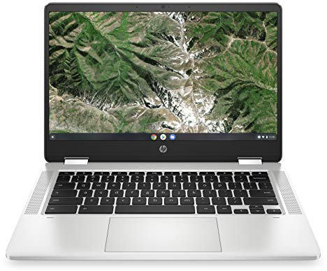 HP Chromebook x360, Touch/14 Pulgadas Full HD Antideslumbrante Inteligente IPS, Intel PENTIUM N5030 (Gemini Lake R), 4GB RAM, 64 GB eMMC, Chrome OS, 14a-ca0260nd, Plata