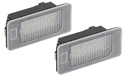 Plate Lamp 2PCS LED 12V License Plate Light No Error Backlight Number Plate Light Lamp For BMW E90 E60 E39 F10 E46 For M3 F15 F16 E70 For X5 E71 For X6 Rear License