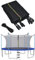 COSTWAY Ø244 /305/366 /427/457 /487cm Trampolin Sicherheitsnetz für Gartentrampoline, Ersatznetz innenliegend mit Reißverschluss und Schnallen, für 6/8 Stangen, Netzhöhe 180 cm (Ø487cm)