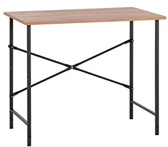MyosHome - Escritorio para Ordenador, Mesa Escritorio para la Habitación, Atlantic Pine Metal 90 x 60 x 73 cm Thais