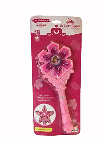 Generico Baguette magique lumières et sons baguette de fée lumineuse avec musique baguette magique fée princesse baguette magique sceptre magique avec lumières magiques Cosplay (2)