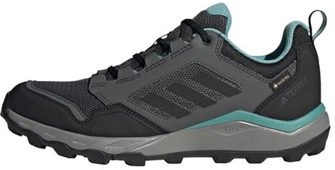 adidas Mujer Tracerocker 2.0 Gore-Tex Trail Running Shoes, Grey Six/Core Black/Grey Three, 38 EU