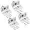PATIKIL Closet Door Ball Catch, 4 Pack Stainless Steel Ball Latch for Top of Door with Strike Plate Ball Catches Hardware for Interior Doors Cabinet Pantry, Silver