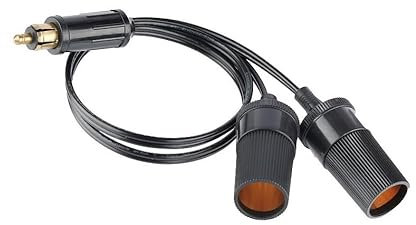 Web Truck Adaptateur Double Support 12 V 24 V vers Un câble avec Une Prise DIN et Une Prise Euro DIN ISO 4165