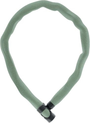 ABUS Kettenschloss IVERA Chain 7210 – Fahrradschloss mit hochflexibler IvyTex-Kunstfaserummantelung – ABUS-Sicherheitslevel 8 – 110 cm – Farbe: Antracite