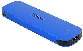 TOOQ TQE-2201BL - Caja Externa para SSD M.2 NVMe, Aluminio, Color Azul
