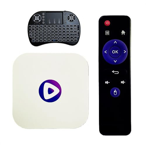 Android 13, H96 Max M1 Android TV Box RK3528 4G 64G 2.4/5G WiFi BT4.0 Supporto 4K 60fps H.265 HDR10+ Set Top Box with i8 Keyboard