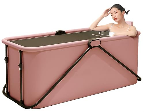 Badewanne Faltbar, Faltbare Badewanne, Tragbare, Faltbare Badewanne für Den Haushalt, Große Badewanne für Erwachsene, Badewanne Mit Sprudelbad (Size : B)