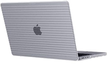 Tech21 Evo Wave case for MacBook Pro 14 (2021 & 2023) - Protective Hard Shell Cover - Clear