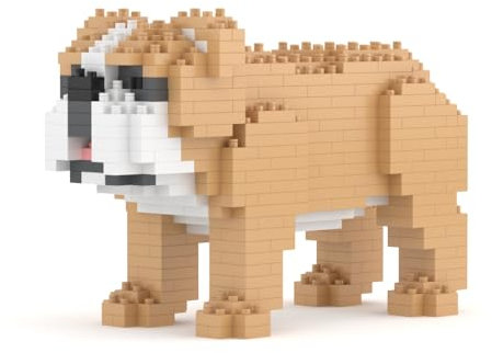 JEKCA Building Blocks 490 PCS English Bulldog Mini 01S ST19DM03