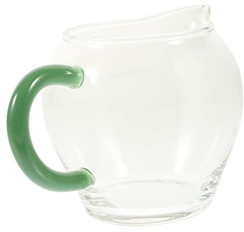 TOPBATHY Family Porcelain Gravy Boat Coffee Milk Creamer Pitcher Tea Cup Small Glass Pitcher Glass Cup Punch Bowl with Ladle Coffee Cup Glass Sauce Boat Fair Cup - Glass Large