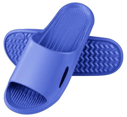 AUFIKR Ciabatte da doccia unisex con punta aperta, per bagno, spiaggia, casa, interni