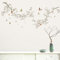 astylishome Wandtattoo Kinderzimmer Junge Blumen Kirschblüte Blüten Fototapete Selbstklebend Schlafzimmer Wohnzimmer Flur Büro Wandaufkleber 57x30cm 0206