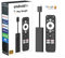 GoyaGirl Streaming Box Android TV Stick 4K UHD - SRT41 - Clé HDMI TV - Chromecast Built-in - Compatible Assistant Vocal - Dolby Atmos - Facile à Installer - Format Stick - Noir TV Box