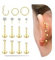 CASSIECA 12stk Tragus Piercing Labret Lippen Piercing Chirurgenstahl Tragus Ohrringe Set Gold mit Zirkonia Stern Flat Piercing Ohr Knorpel Medusa Conch Piercings 20G