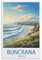 CNAHEIZ Buncrana Irland Vintage-Reiseposter, Küste, 20 x 30 cm, Leinwand-Kunstdruck, Gemälde für Wanddekoration, Wohnzimmer, Schlafzimmer
