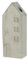 IB Laursen Haus f/2,2 cm Kerze, Halter im Dach B: 5,7 H: 23 L: 8,5