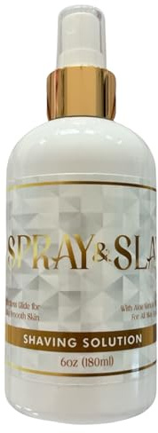 Spray & Slay Shaving Solution - Waterless Shaving Spray for Women, Aloe & Vitamin E Infused, Quick and Clean Application, Smooth and Moisturising Skin, Perfect for Shaving on the Go