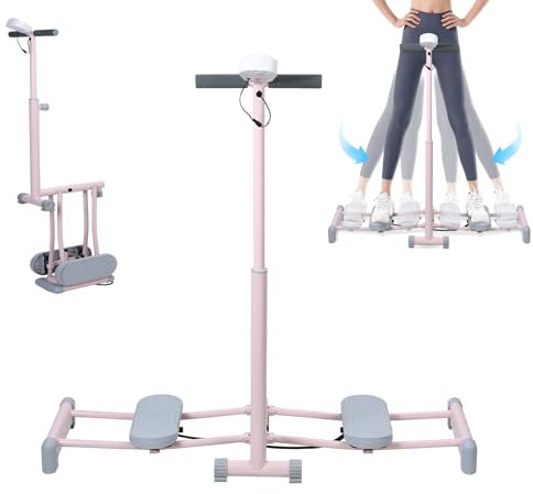 yoakaiax Skimaschine Faltbare Beinmagie Maschine Beinstrecker Split Maschine Beckenbodentrainer Kegel Trainer Workout Ausrüstung für zu Hause Gym Rosa