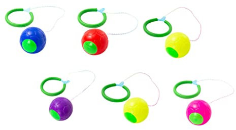 FELTECHELECTR 6stücke Sprungbälle Bunte Fitness-spielzeuge Für Mädchen Für Drinnen Und Draußen Fördert Und Spaß Beim