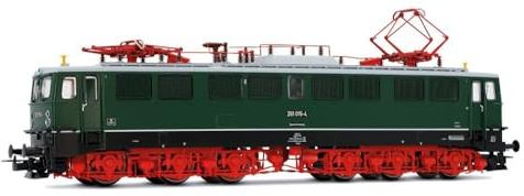 Rivarossi HR2942S DR, 6-achsige Elektrolokomotive 251 015-4, grüne Lackierung mit roten Drehgestellen, Ep. IV, mit DCC-Sound-Decoder. Elektrolokomotive