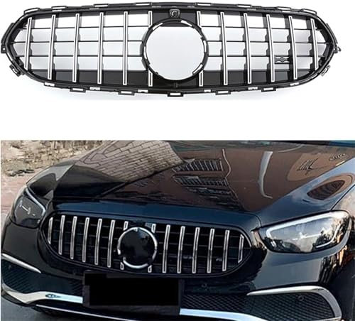 JIANXKILB Kühlergrill Außentuning-Zubehörteile für Mercedes Benz E Class W213 2021 2022 2023, Auto Frontgrill Vorderen Stoßfänger Grill Auto Grill Ersatz Zubehör