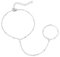 Emibele Handkette Armband Für Damen, Geschichtete Zierliche Handkette Mit Fingerring, Edelstahl Nicht Anlaufend Silber Armband Für Damen, Verstellbarer Schmuck Geburtstag Valentinstag Geschenke