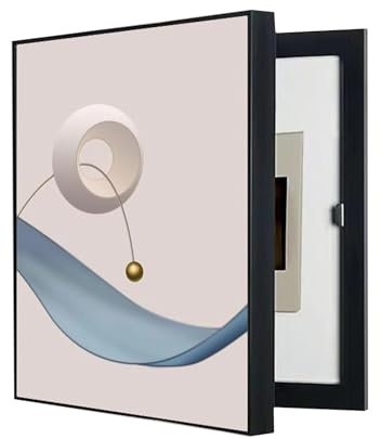 AWSAD Cache Compteur Electrique, Cache Tableau Electrique Peintures Décoratives D'intérieur Créativité Cacher Comptoir Couvercle Boîte de Distribution(B,40X60CM/15.7x23.6in)