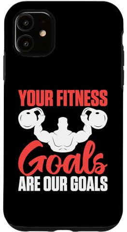 Tus objetivos de fitness son nuestros objetivos para el entrenador personal Carcasa para iPhone 11