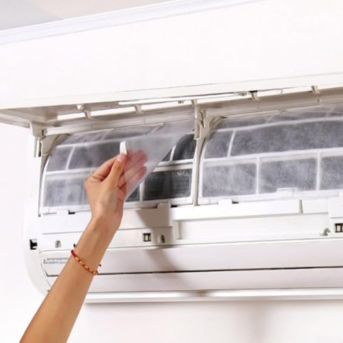 Daaxing Lot de 10 filtres de sortie d'air pour climatisation, filtre de sortie d'air non tissé, filtre anti-poussière pour climatisation, filtre de rechange pour grille d'aération de 40 x 35 cm