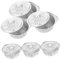STOBAZA 6Pièces Pots Aluminium Couvercles Casseroles Jetables Résistantes pour Camping Pique Niques Stockage de Soupe
