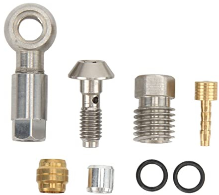 NOENNULL Kit D'adaptation du Tuyau D'olive Frein à Vélo Universal MT4 6 8 Adaptateur de Frein à Disque Ensemble pour la Précision de Compression en Laiton Usinée CNC Barbs