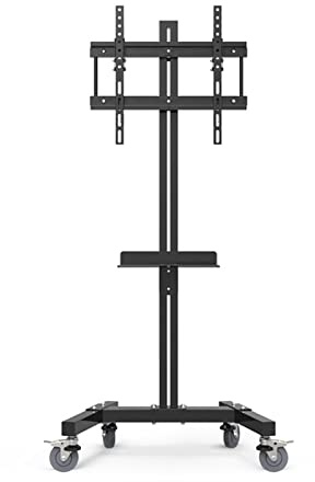 FBSHAD Height Adjustable Monitor Stand for 40-60 Inch TVs with Wheels