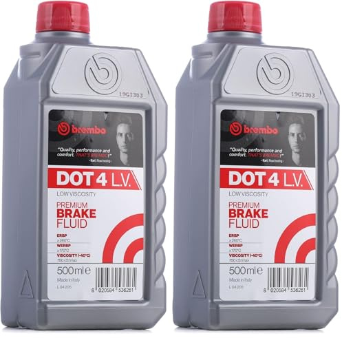 Brembo L 04 205 Liquido Freno DOT4 LV (Confezione da 2)