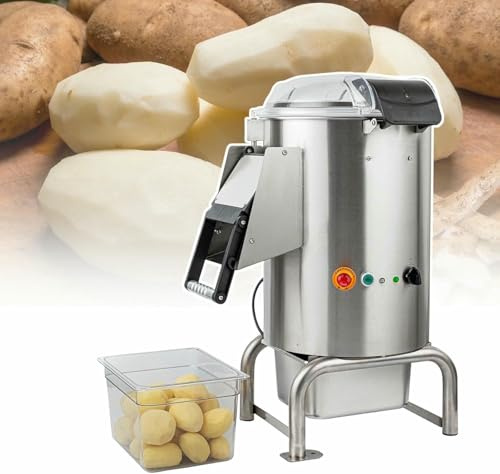 Commercial Automatic Potato Peel, High -Strength Peeler, Washing Machine and Stainless Steel Peaks(110V)