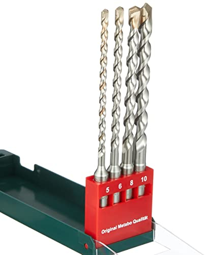 Metabo SDS-plus SP Bohrersatz – 625580000 – Für Präzises und Effizientes Bohren in Beton und Mauerwerk – 4-teilig – 5 bis 10mm