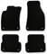 Bär-AfC Auto Fußmatten Basic passend für Audi A6 4F 2006-2011, Autoteppiche Nadelvlies Schwarz, Rand Kettelung Schwarz, Set 4-teilig, AU00175