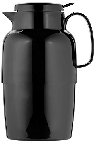 Helios Mondo - Jarra de vacío de plástico, plástico, Negro, 2.0 Litre