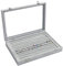 BASUWELL Velvet Glass Jewellery Ring Display Organiser Box Tray Holder Jewellery Earrings Storage Case
