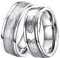 DOOSTI Partnerringe/Trauringe Chirurgischer Edelstahl 316L Hammerschlag - inkl. Gratis Gravur