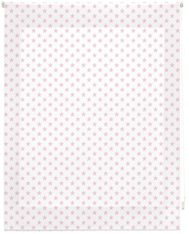 blindecor Stars Rollo, Stoff, Pink, 130 x 180 cm