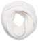 styleBREAKER Unisex Strick Loop Schal kariert, Uni Feinstrick Schlauchschal, Winter Strickschal 01018154, Farbe:Creme-Weiß