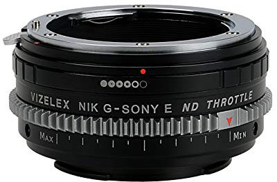 Vizelex CINE ND Throttle Lens Adapter Compatible with Nikon G Lenses on Sony E-Mount Cameras