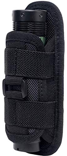 Leezo tactique 360 degrés rotatif lampe de poche étui étui torche étui pour ceinture porte-torche portable chasse accessoires d'éclairage, étui de la torche 360 degrés rotatif