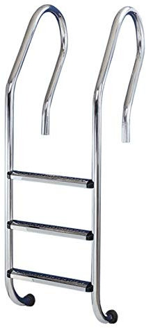 YMBERSA Escalier echelle Piscine Mur étroit Mixte 5 marches antidérapantes. Acier Inoxydable AISI 304