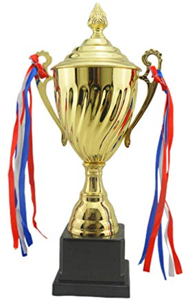 NUOBESTY 1pezzi Competitivo Metallo Base Coppa per Eventi Sportivi Premi Scolastici e Cerimonie di Onore