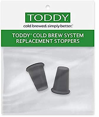 Toddy Sistema de preparación en frío, tapón de silicona, paquete de 2